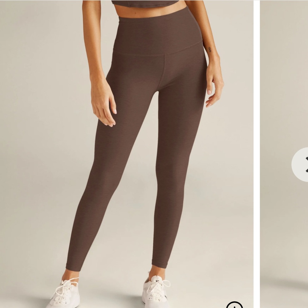 Brand New! Spacedye Caught In The Midi High Waisted Legging - Truffle